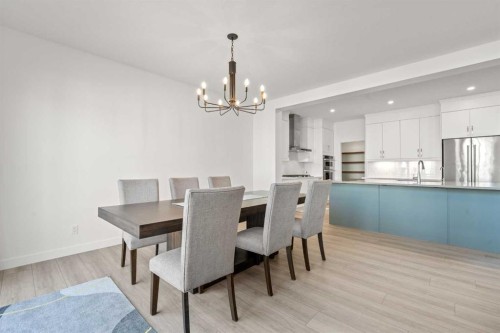 195 Setonstone Landing Se, Calgary, AB - Indoor Photo Showing Dining Room