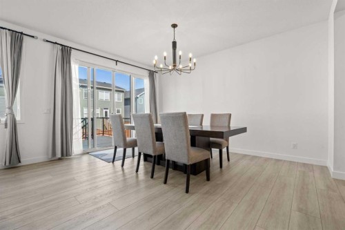 195 Setonstone Landing Se, Calgary, AB - Indoor Photo Showing Dining Room