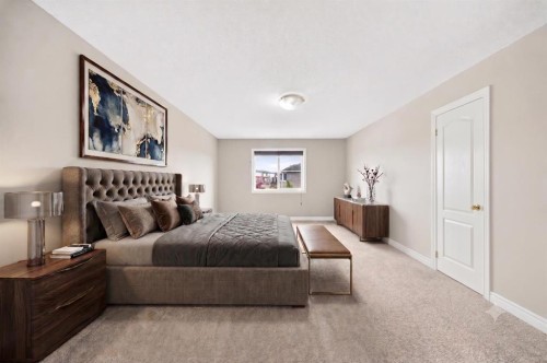 37 Rainbow Falls Boulevard, Chestermere, AB - Indoor Photo Showing Bedroom
