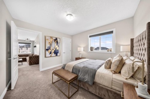 37 Rainbow Falls Boulevard, Chestermere, AB - Indoor Photo Showing Bedroom