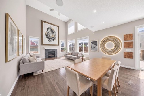 37 Rainbow Falls Boulevard, Chestermere, AB - Indoor With Fireplace