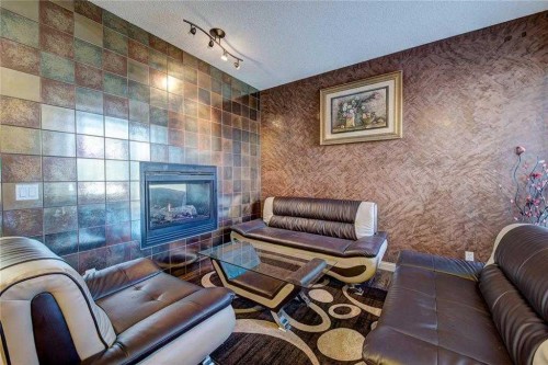 12 Skyview Springs Gardens Ne, Calgary, AB - Indoor Photo Showing Other Room With Fireplace