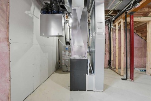 92 Buffaloberry Manor Se, Calgary, AB - Indoor Photo Showing Basement