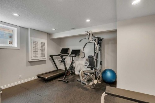 35 Strasbourg Bay Sw, Calgary, AB - Indoor Photo Showing Gym Room