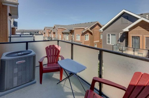 214 Livingston Common Ne, Calgary, AB - Outdoor With Balcony With Exterior