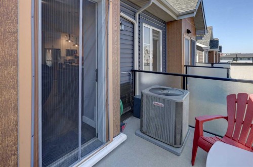 214 Livingston Common Ne, Calgary, AB - Outdoor With Balcony With Exterior
