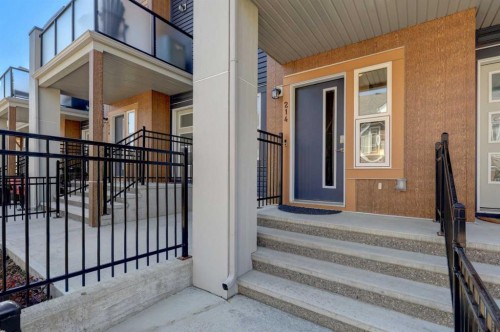 214 Livingston Common Ne, Calgary, AB - Outdoor With Balcony With Exterior