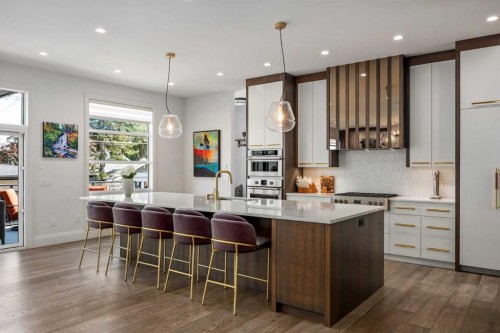 1414 Scotland Street Sw, Calgary, AB - Indoor Photo Showing Kitchen With Upgraded Kitchen