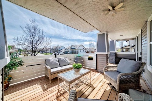 22 Moe Avenue Nw, Langdon, AB - Outdoor With Deck Patio Veranda With Exterior