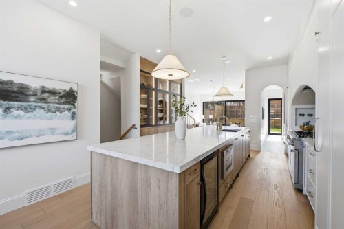 2023 27 Avenue Sw, Calgary, AB - Indoor Photo Showing Kitchen With Upgraded Kitchen