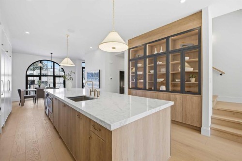 2023 27 Avenue Sw, Calgary, AB - Indoor Photo Showing Kitchen With Upgraded Kitchen