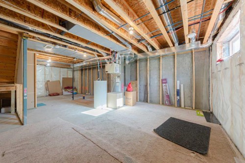 83 Savanna Park Ne, Calgary, AB - Indoor Photo Showing Basement