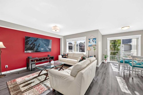 551 Redstone View Ne View Ne, Calgary, AB - Indoor Photo Showing Living Room