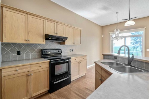 315 Willow Ridge Way, Diamond Valley, AB - Indoor Photo Showing Kitchen With Double Sink