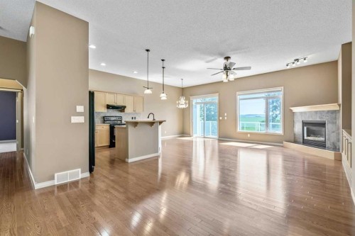 315 Willow Ridge Way, Diamond Valley, AB - Indoor With Fireplace