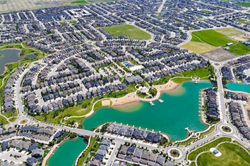 1006 Mahogany Boulevard Se, Calgary, AB - Outdoor With Body Of Water With View