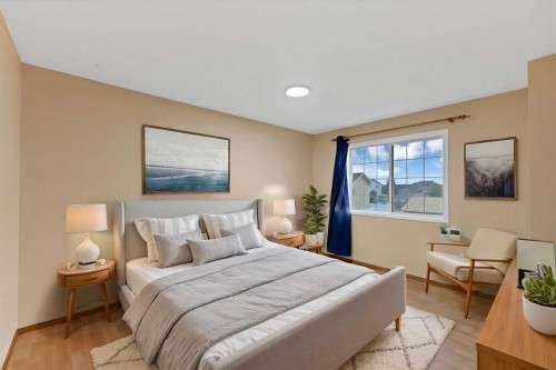 54 Martinridge Road Ne, Calgary, AB - Indoor Photo Showing Bedroom