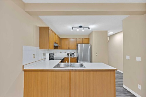 54 Martinridge Road Ne, Calgary, AB - Indoor Photo Showing Kitchen With Double Sink