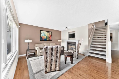 127 Royal Birch Way Nw, Calgary, AB - Indoor With Fireplace