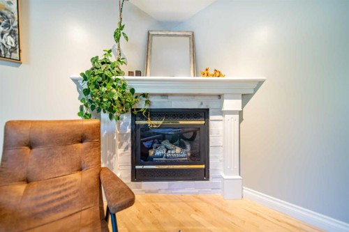 164 Somme Manor Sw, Calgary, AB - Indoor Photo Showing Living Room With Fireplace