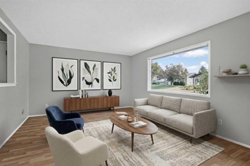 7935 Huntwick Hill Ne, Calgary, AB - Indoor Photo Showing Living Room
