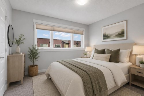 230 Covecreek Circle Ne, Calgary, AB - Indoor Photo Showing Bedroom