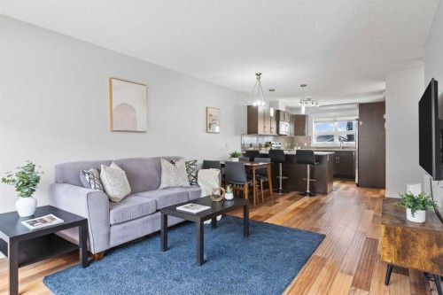230 Covecreek Circle Ne, Calgary, AB - Indoor Photo Showing Living Room