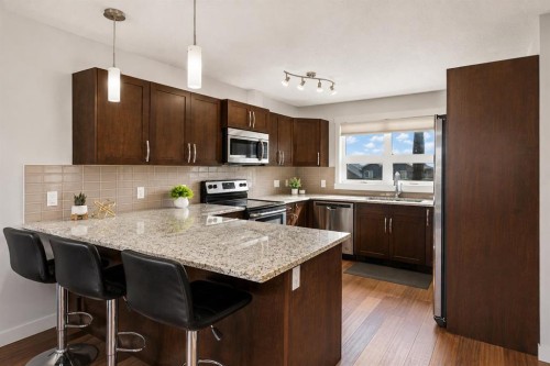 230 Covecreek Circle Ne, Calgary, AB - Indoor Photo Showing Kitchen With Stainless Steel Kitchen With Upgraded Kitchen