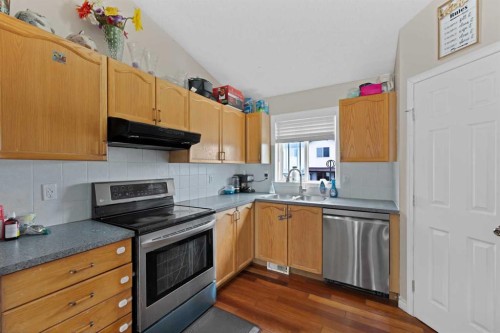 155 Taralea Gardens Ne, Calgary, AB - Indoor Photo Showing Kitchen With Double Sink