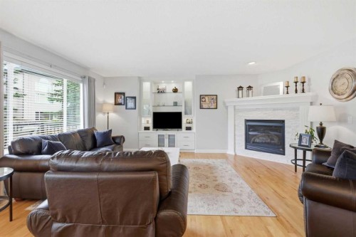 182 Kincora Park Nw, Calgary, AB - Indoor Photo Showing Living Room With Fireplace