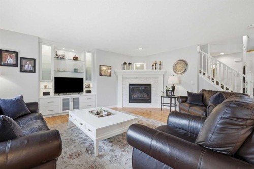 182 Kincora Park Nw, Calgary, AB - Indoor Photo Showing Living Room With Fireplace