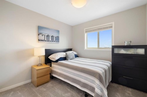 719 Mahogany Boulevard Se, Calgary, AB - Indoor Photo Showing Bedroom