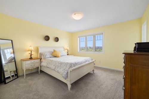 719 Mahogany Boulevard Se, Calgary, AB - Indoor Photo Showing Bedroom