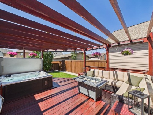 2049 New Brighton Gardens Se, Calgary, AB - Outdoor With Deck Patio Veranda With Exterior