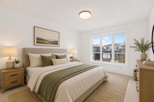 125 Herron Mews Ne, Calgary, AB - Indoor Photo Showing Bedroom