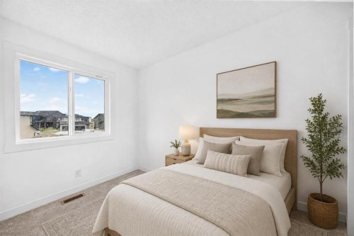 125 Herron Mews Ne, Calgary, AB - Indoor Photo Showing Bedroom