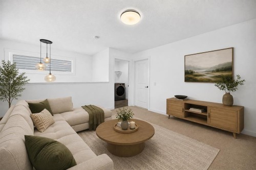 125 Herron Mews Ne, Calgary, AB - Indoor Photo Showing Living Room