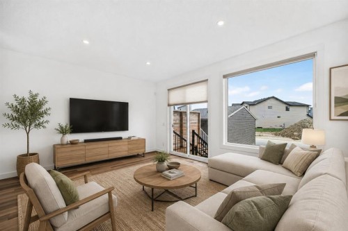 125 Herron Mews Ne, Calgary, AB - Indoor Photo Showing Living Room