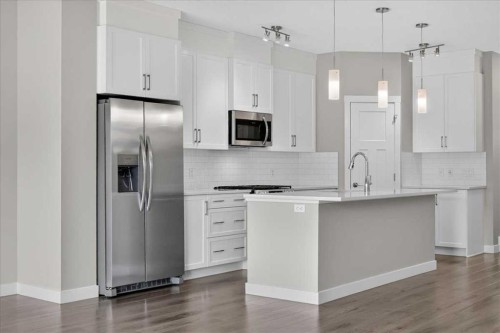 97 Seton Manor Se, Calgary, AB - Indoor Photo Showing Kitchen With Upgraded Kitchen