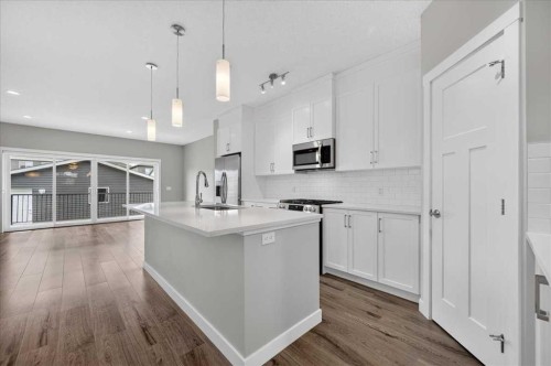 97 Seton Manor Se, Calgary, AB - Indoor Photo Showing Kitchen With Upgraded Kitchen