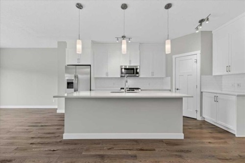 97 Seton Manor Se, Calgary, AB - Indoor Photo Showing Kitchen With Upgraded Kitchen