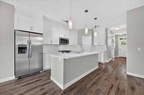 97 Seton Manor Se, Calgary, AB - Indoor Photo Showing Kitchen With Upgraded Kitchen
