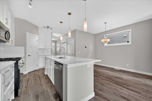 97 Seton Manor Se, Calgary, AB - Indoor Photo Showing Kitchen With Upgraded Kitchen