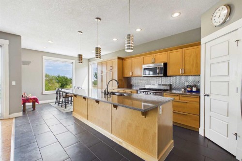 169 Brightonwoods Gardens Se, Calgary, AB - Indoor Photo Showing Kitchen With Upgraded Kitchen