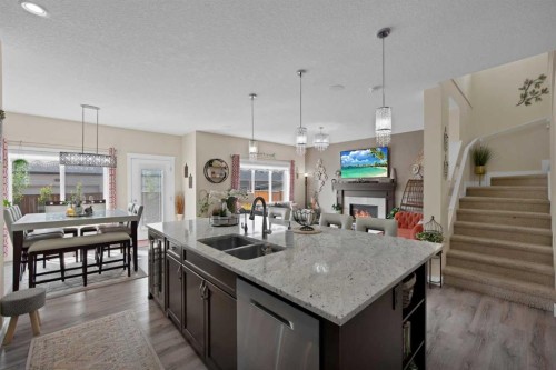 237 Cornerstone Manor Ne, Calgary, AB - Indoor Photo Showing Kitchen With Double Sink With Upgraded Kitchen
