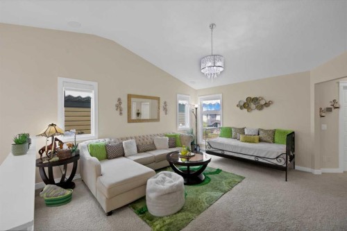 237 Cornerstone Manor Ne, Calgary, AB - Indoor Photo Showing Living Room