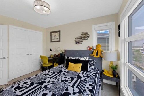 237 Cornerstone Manor Ne, Calgary, AB - Indoor Photo Showing Bedroom