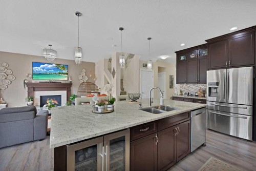 237 Cornerstone Manor Ne, Calgary, AB - Indoor Photo Showing Kitchen With Double Sink With Upgraded Kitchen