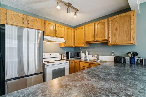148 Everstone Drive Sw, Calgary, AB - Indoor Photo Showing Kitchen With Double Sink