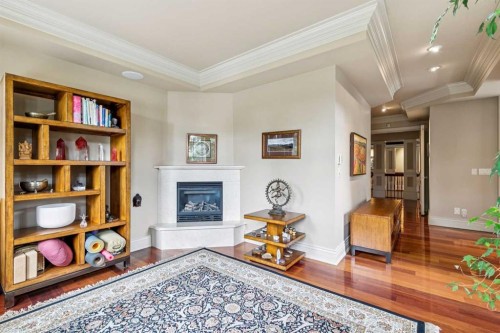 708 Hillcrest Avenue Sw, Calgary, AB - Indoor With Fireplace